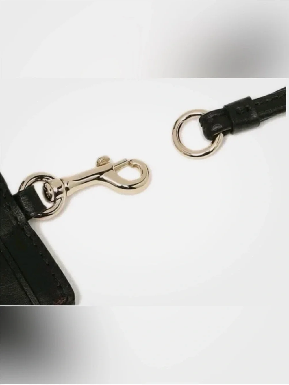 Coach Lanyard ID Card Case - Gold/Walnut/Black